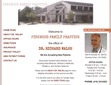 Tablet Screenshot of pinewoodfamilypractice.com